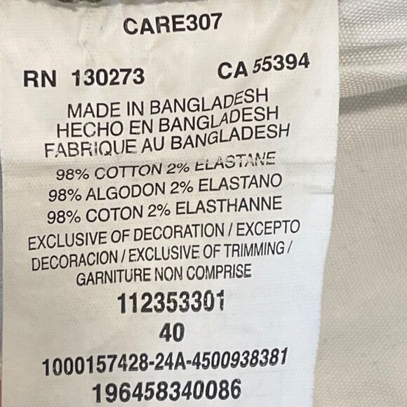 Lee Men’s Camo Cargo Shorts Size 40 Outdoor Utility Hiking Workwear Durable - Picture 6 of 9